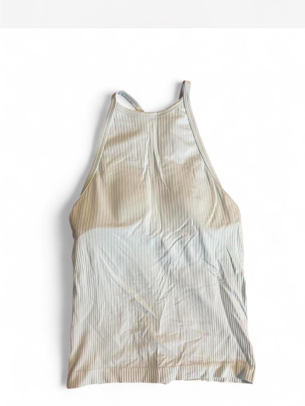 Lululemon Ribbed High-Neck Tank Top Light Blue